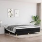 vidaXL Estructura de cama box spring tela negro 200x200 cm
