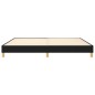 vidaXL Estructura de cama box spring tela negro 200x200 cm