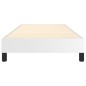 vidaXL Estructura de cama box spring cuero sintético blanco 90x190 cm vidaXL Estructura de cama box spring cuero sintético blanco 90x190 cm