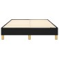 vidaXL Estructura de cama box spring tela negro 120x200 cm