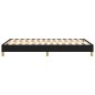 vidaXL Estructura de cama box spring tela negro 120x200 cm