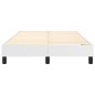 vidaXL Estructura de cama box spring cuero sintético blanco 120x200 cm vidaXL Estructura de cama box spring cuero sintético blanco 120x200 cm