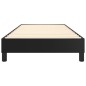 vidaXL Estructura de cama box spring cuero sintético negro 100x200 cm