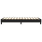 vidaXL Estructura de cama box spring cuero sintético negro 100x200 cm