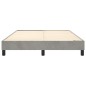 vidaXL Estructura de cama box spring terciopelo gris claro 140x190 cm vidaXL Estructura de cama box spring terciopelo gris claro 140x190 cm