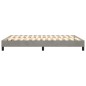 vidaXL Estructura de cama box spring terciopelo gris claro 140x190 cm vidaXL Estructura de cama box spring terciopelo gris claro 140x190 cm