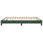 vidaXL Estructura de cama box spring terciopelo verde oscuro 180x200cm