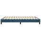 vidaXL Estructura de cama box spring terciopelo azul oscuro 140x190 cm vidaXL Estructura de cama box spring terciopelo azul oscuro 140x190 cm