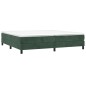 vidaXL Estructura de cama box spring terciopelo verde oscuro 200x200cm vidaXL Estructura de cama box spring terciopelo verde oscuro 200x200cm