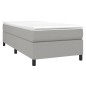 vidaXL Estructura de cama box spring tela gris claro 90x190 cm vidaXL Estructura de cama box spring tela gris claro 90x190 cm