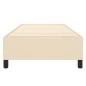 vidaXL Estructura de cama box spring tela color crema 100x200 cm vidaXL Estructura de cama box spring tela color crema 100x200 cm
