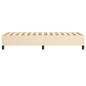 vidaXL Estructura de cama box spring tela color crema 100x200 cm vidaXL Estructura de cama box spring tela color crema 100x200 cm
