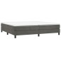 vidaXL Estructura de cama box spring terciopelo gris oscuro 200x200 cm