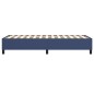 vidaXL Estructura de cama box spring tela azul 80x200 cm