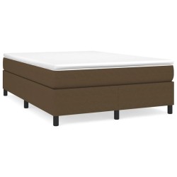 vidaXL Estructura de cama box spring tela marrón 140x190 cm