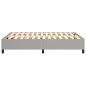 vidaXL Estructura de cama box spring tela gris claro 140x200 cm