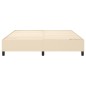 vidaXL Estructura de cama box spring tela color crema 180x200 cm vidaXL Estructura de cama box spring tela color crema 180x200 cm