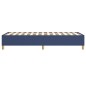 vidaXL Estructura de cama box spring tela azul 90x190 cm