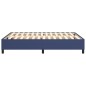 vidaXL Estructura de cama box spring tela azul 140x190 cm vidaXL Estructura de cama box spring tela azul 140x190 cm