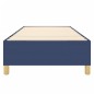 vidaXL Estructura de cama box spring tela azul 80x200 cm