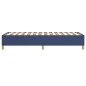 vidaXL Estructura de cama box spring tela azul 80x200 cm