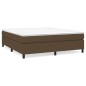 vidaXL Estructura de cama box spring tela marrón 180x200 cm