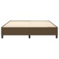 vidaXL Estructura de cama box spring tela marrón 180x200 cm