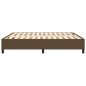 vidaXL Estructura de cama box spring tela marrón 180x200 cm