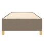 vidaXL Estructura de cama box spring tela gris taupe 90x190 cm