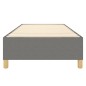 vidaXL Estructura de cama box spring tela gris oscuro 100x200 cm