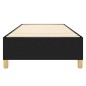 vidaXL Estructura de cama box spring tela negro 90x200 cm