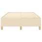 vidaXL Estructura de cama box spring tela color crema 120x200 cm