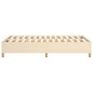 vidaXL Estructura de cama box spring tela color crema 120x200 cm
