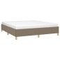vidaXL Estructura de cama box spring tela gris taupe 160x200 cm vidaXL Estructura de cama box spring tela gris taupe 160x200 cm