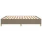 vidaXL Estructura de cama box spring tela gris taupe 160x200 cm vidaXL Estructura de cama box spring tela gris taupe 160x200 cm