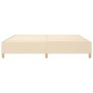 vidaXL Estructura de cama box spring tela color crema 200x200 cm