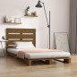 vidaXL Estructura de cama madera maciza pino marrón miel 100x200 cm vidaXL Estructura de cama madera maciza pino marrón miel 100x200 cm