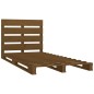 vidaXL Estructura de cama madera maciza pino marrón miel 100x200 cm vidaXL Estructura de cama madera maciza pino marrón miel 100x200 cm