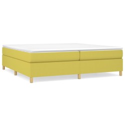 vidaXL Estructura de cama box spring tela verde 200x200 cm
