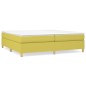 vidaXL Estructura de cama box spring tela verde 200x200 cm
