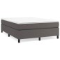 vidaXL Estructura de cama box spring cuero sintético gris 140x200 cm vidaXL Estructura de cama box spring cuero sintético gris 140x200 cm