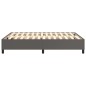 vidaXL Estructura de cama box spring cuero sintético gris 140x200 cm vidaXL Estructura de cama box spring cuero sintético gris 140x200 cm