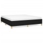 vidaXL Estructura de cama box spring tela negro 160x200 cm