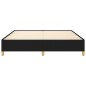 vidaXL Estructura de cama box spring tela negro 160x200 cm