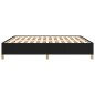 vidaXL Estructura de cama box spring tela negro 160x200 cm