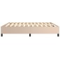 vidaXL Estructura cama box spring cuero sintético capuchino 200x200 cm vidaXL Estructura cama box spring cuero sintético capuchino 200x200 cm