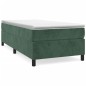 vidaXL Estructura de cama box spring terciopelo verde oscuro 90x190 cm vidaXL Estructura de cama box spring terciopelo verde oscuro 90x190 cm