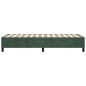 vidaXL Estructura de cama box spring terciopelo verde oscuro 90x190 cm vidaXL Estructura de cama box spring terciopelo verde oscuro 90x190 cm