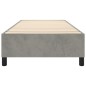 vidaXL Estructura de cama box spring terciopelo gris claro 100x200 cm vidaXL Estructura de cama box spring terciopelo gris claro 100x200 cm