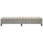 vidaXL Estructura de cama box spring terciopelo gris claro 100x200 cm vidaXL Estructura de cama box spring terciopelo gris claro 100x200 cm